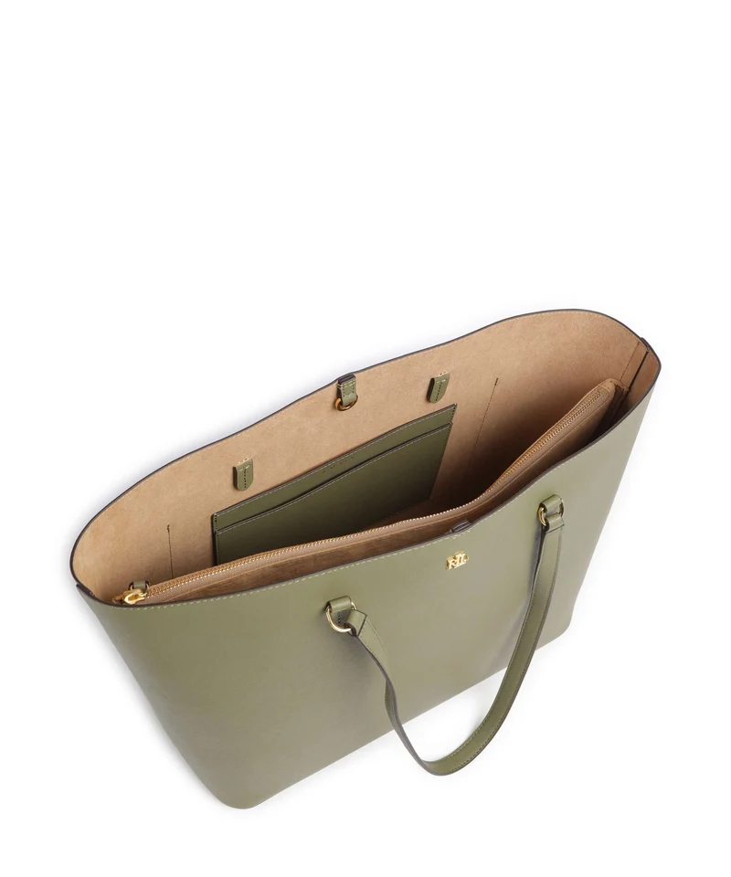 Lauren Ralph Lauren Karly Large Bolsa shopping sage green