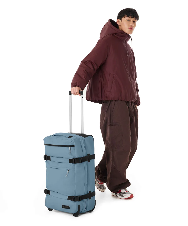 Eastpak Transit'R Plus M Bolso de viaje con ruedas tarp dust blue