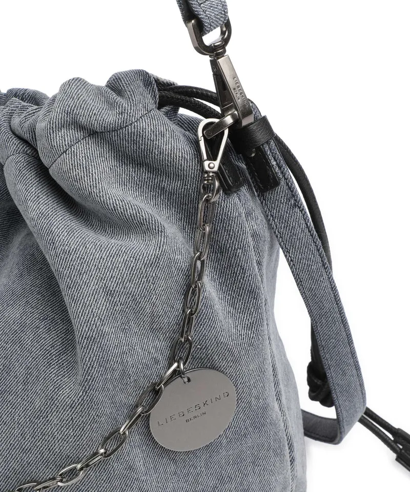 Liebeskind Lya II Denim M Bucket bolso de mano blue denim
