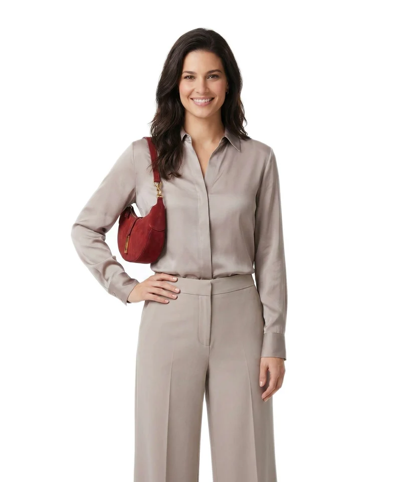 Polo Ralph Lauren ID Collection Small Bolso de hombro pomegranate