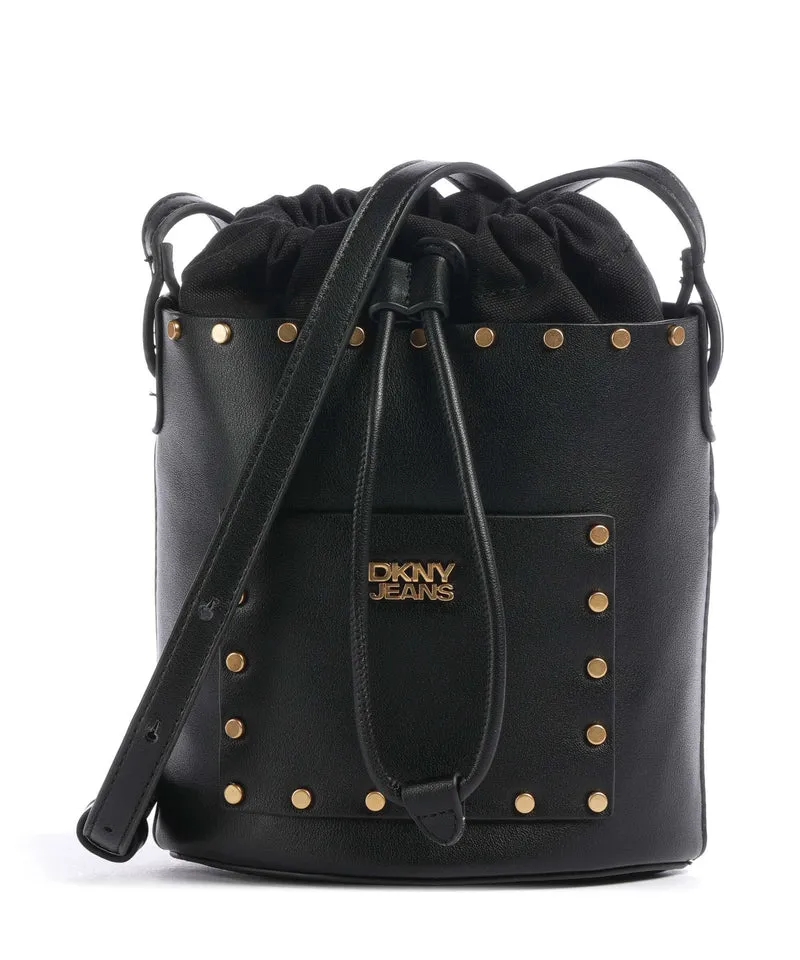 DKNY Payton Bucket bolso de mano black/gold