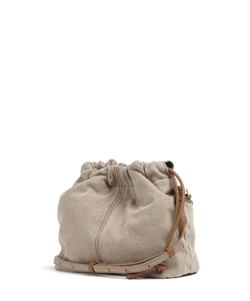 Liebeskind Lya II Denim S Bucket bolso de mano beige