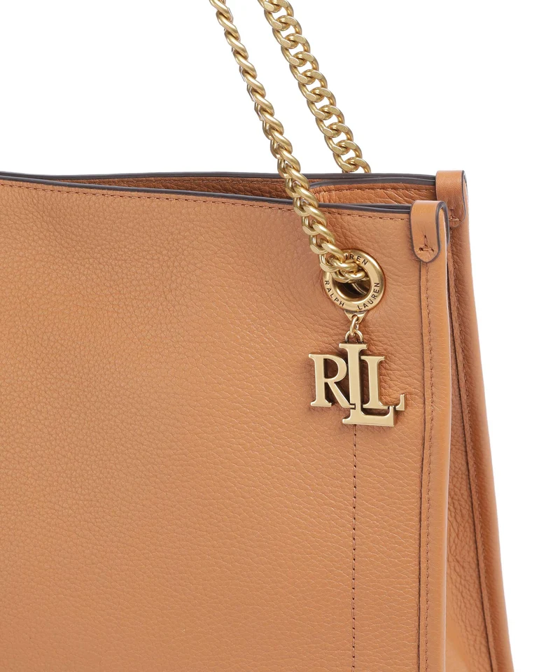Lauren Ralph Lauren Bradley Large Bolsa shopping classic caramel