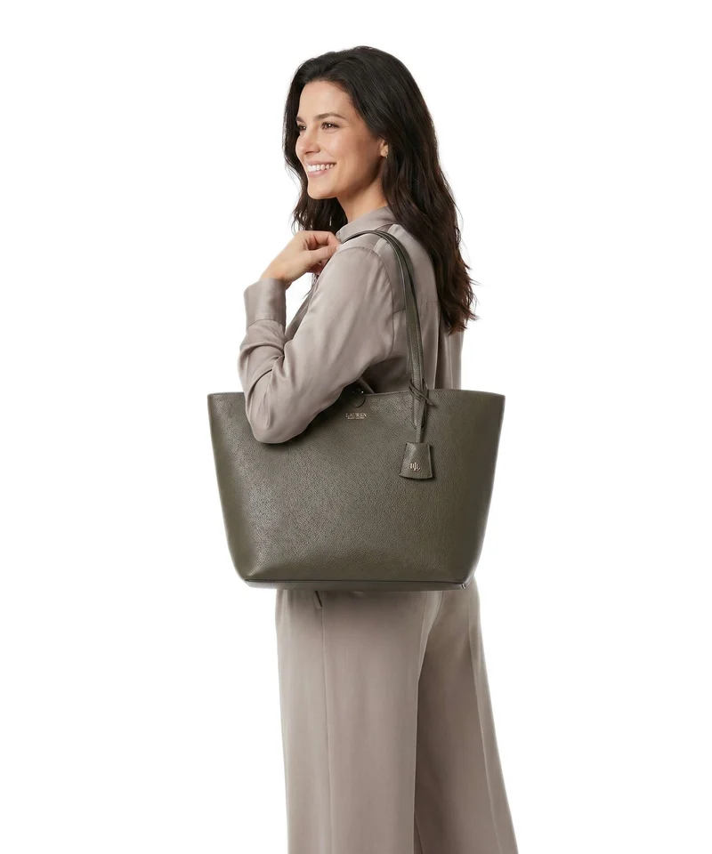Lauren Ralph Lauren Medium Bolsa shopping botanic green/sage green