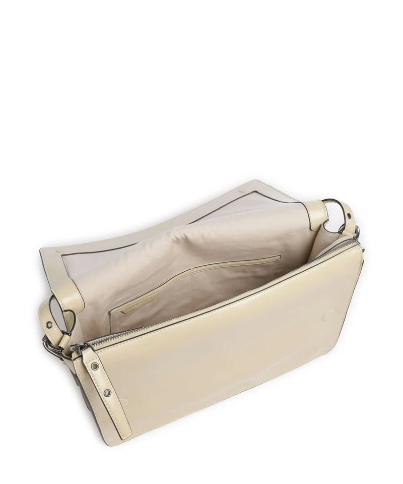 Liebeskind Audrey Recycled Lack Distressed M Bolso de hombro biscotti