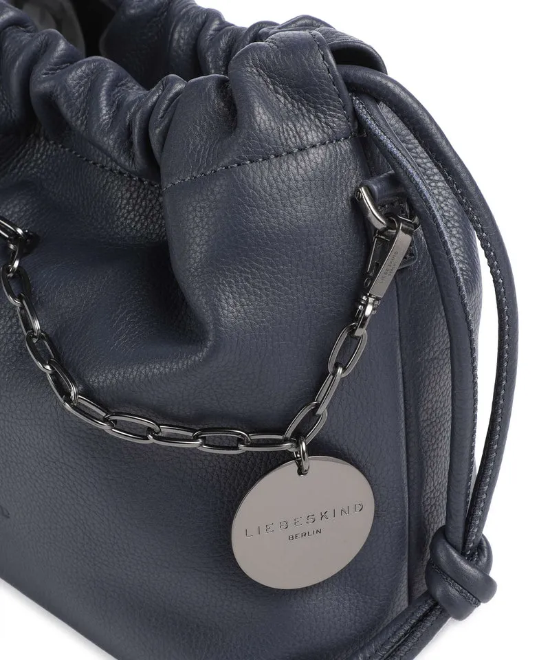 Liebeskind Lya II Small Pebble S Bucket bolso de mano peacoat