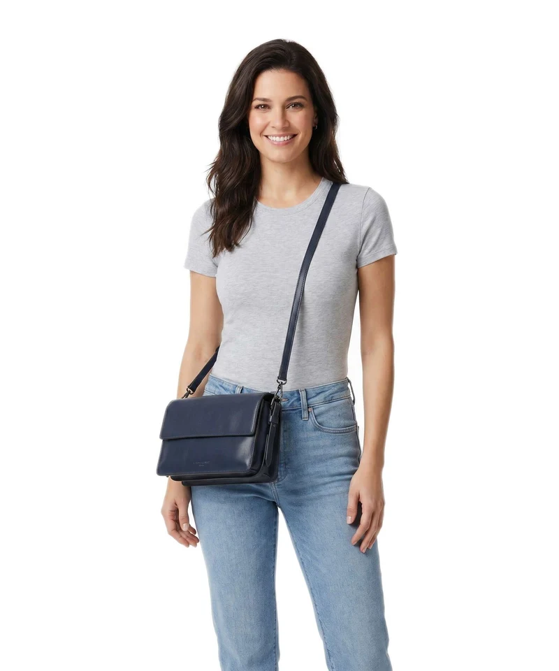 Liebeskind Audrey Recycled Soft Calf S Bolso de hombro peacoat