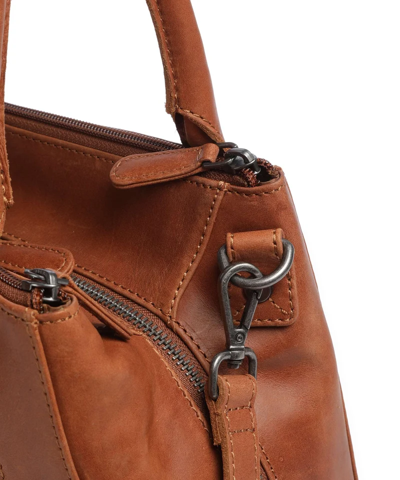 The Chesterfield Brand Wax Pull Up Cow Solvin Bolso de mano cognac