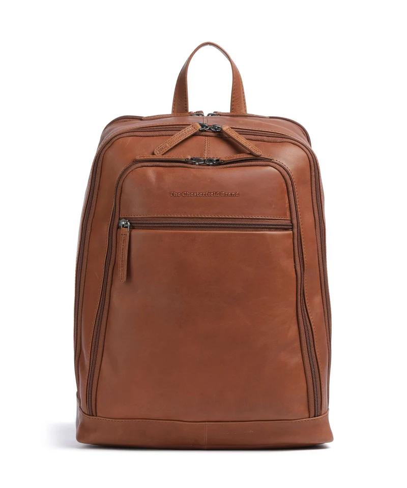 The Chesterfield Brand Wax Pull Up Cow Detroit Mochila cognac