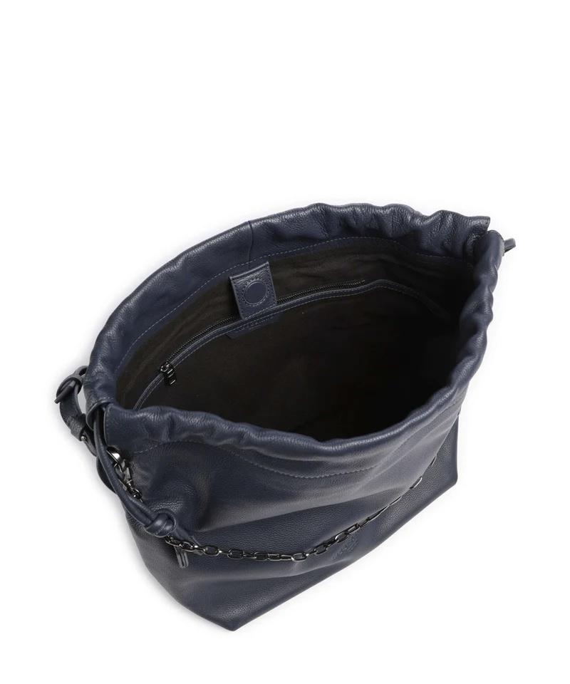 Liebeskind Lya II Small Pebble M Bucket bolso de mano peacoat