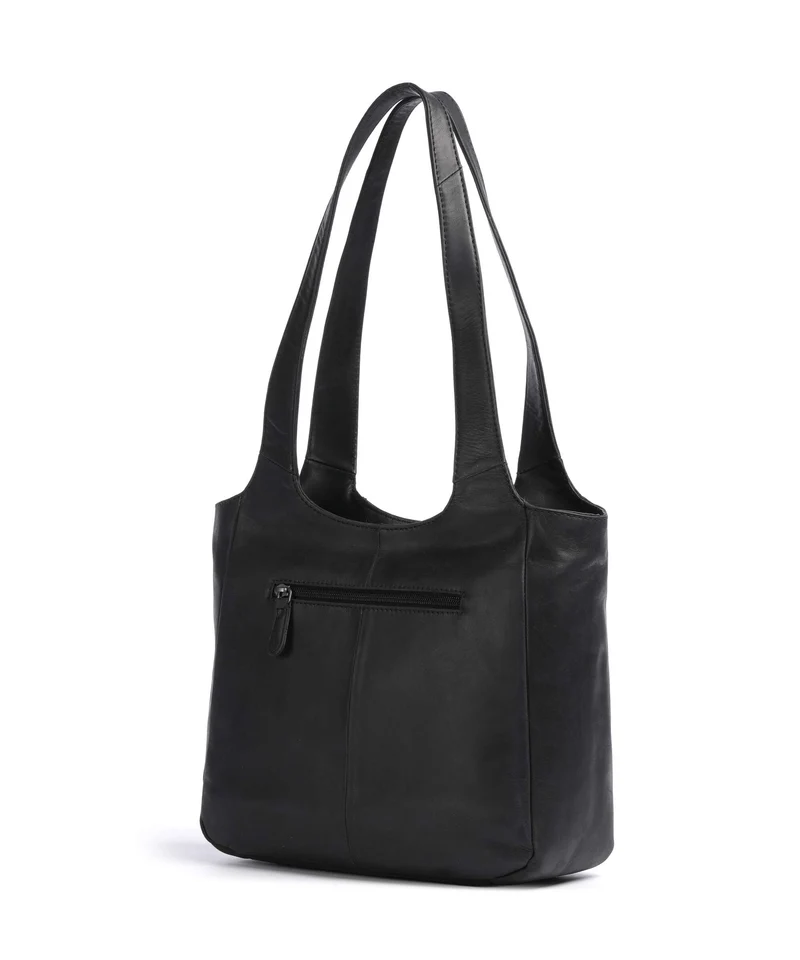 The Chesterfield Brand Wax Pull Up Cow Tofino Bolsa shopping black