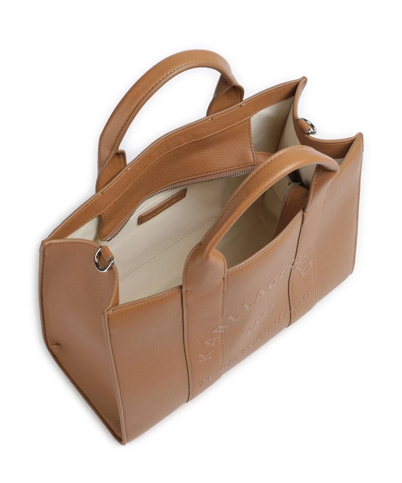 Karl Lagerfeld K/Rue St Guillaume Medium Bolso de mano caramel