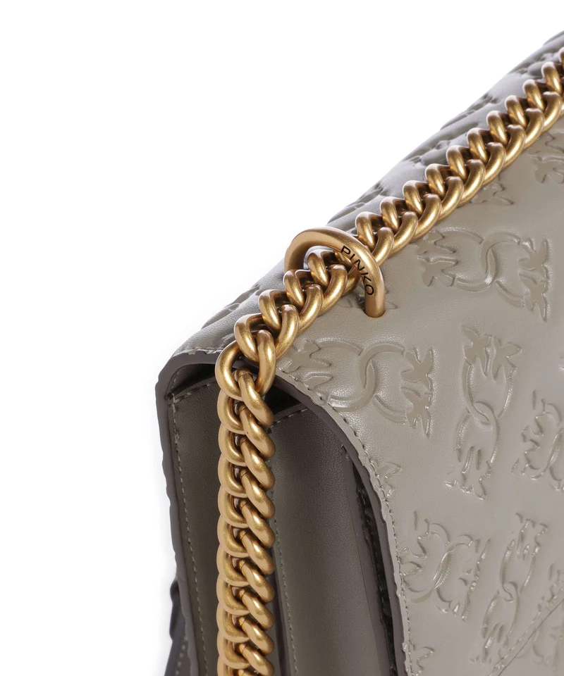 Pinko Love One Classic Bolso de hombro noce/antique gold
