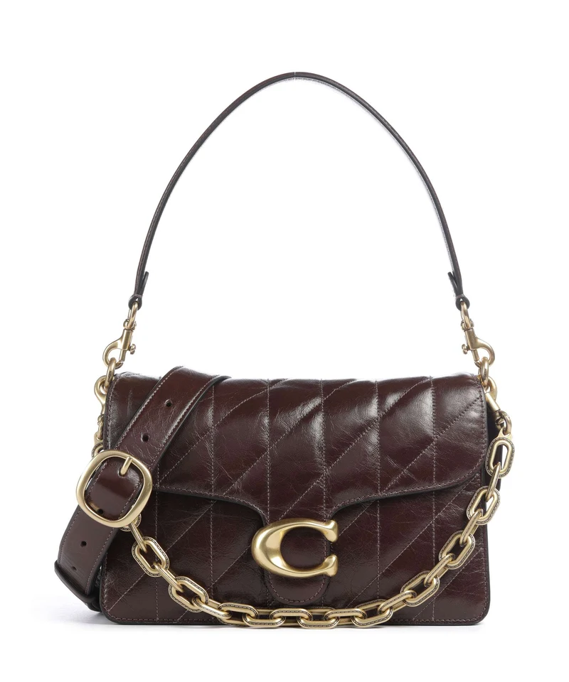 Coach Tabby Quilted Glazed Bolso de hombro maple