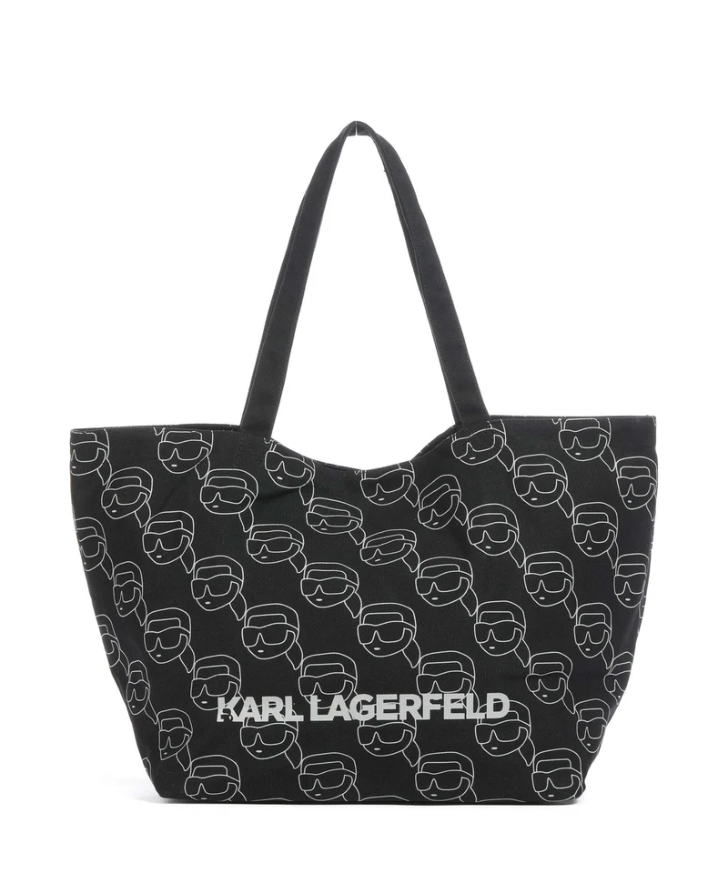 Karl Lagerfeld Ikon Bolsa shopping black/white
