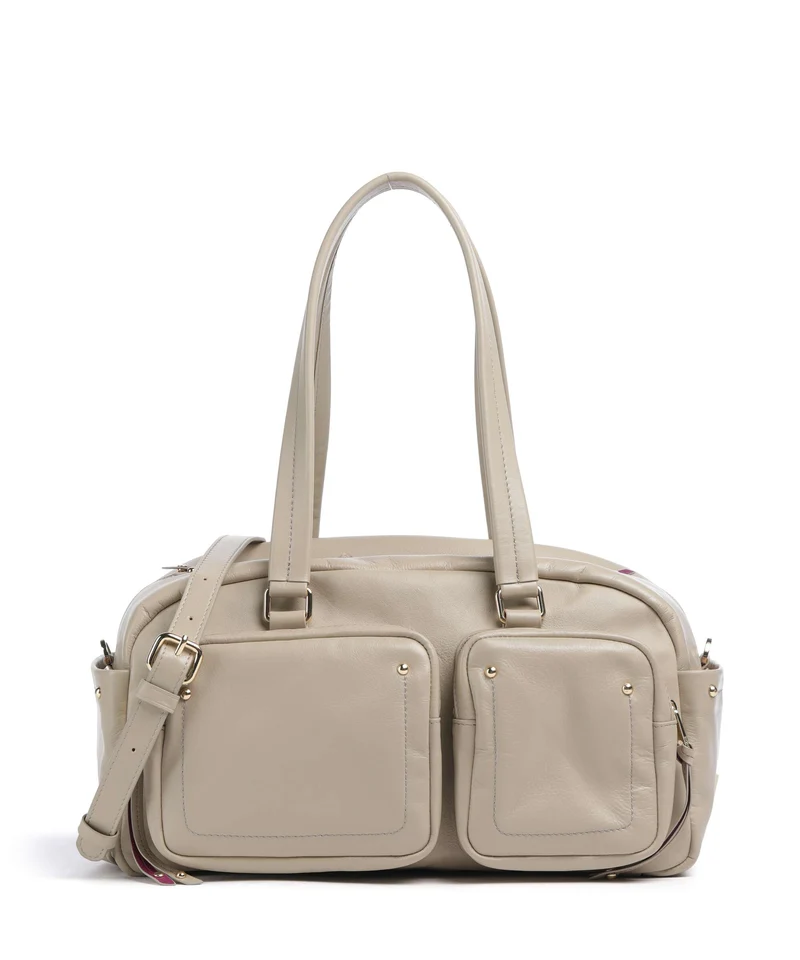 DuDu Bags Pocket Fanciful Bolso de hombro sand grey