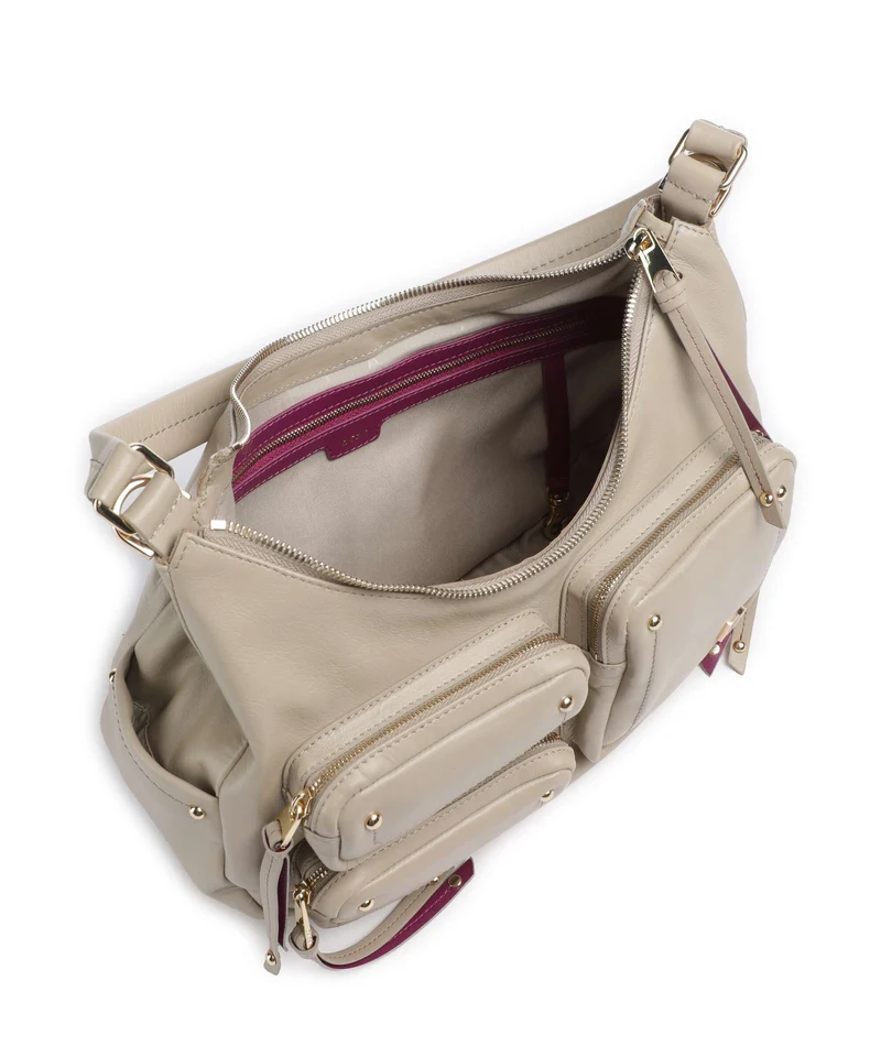 DuDu Bags Pocket City Bolso de hobo sand grey