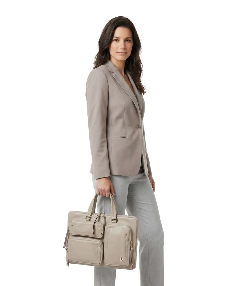 DuDu Bags Pocket Dots Bolso para portátil sand grey
