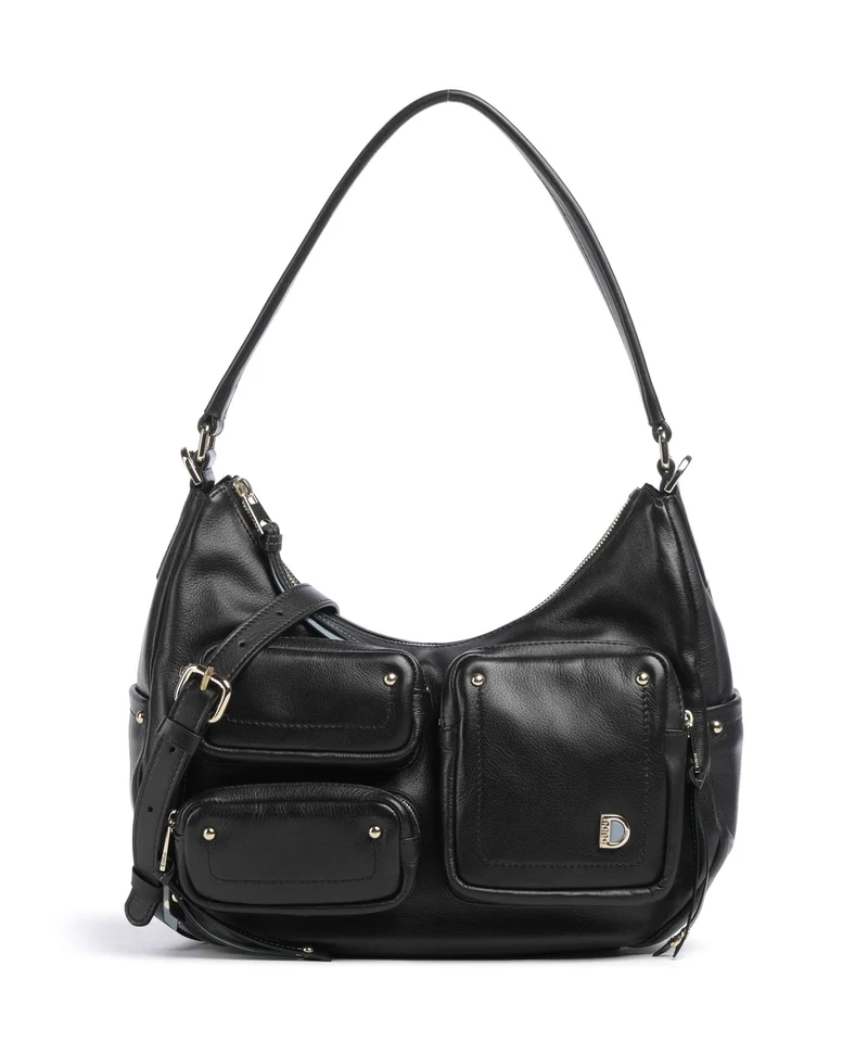 DuDu Bags Pocket City Bolso de hobo nero