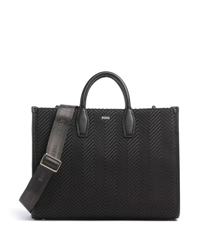 BOSS Sandy Bolso de mano dark brown
