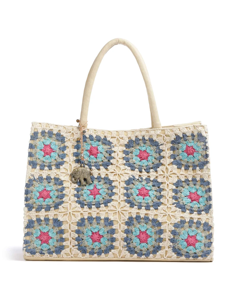 Anokhi Bolsa shopping blue