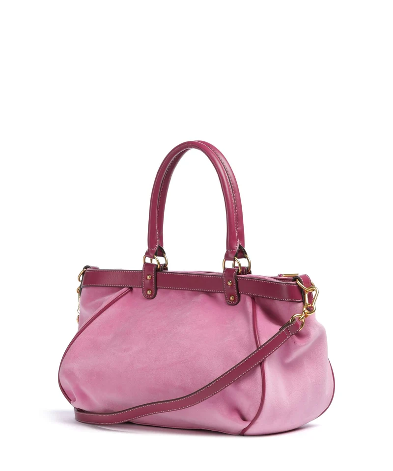 Juicy Couture Twig Narrative Velvet L Bolsa shopping super pink