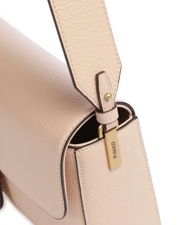 Pinko Love One Classic Slouchy Bolso de hombro light pink/antique gold