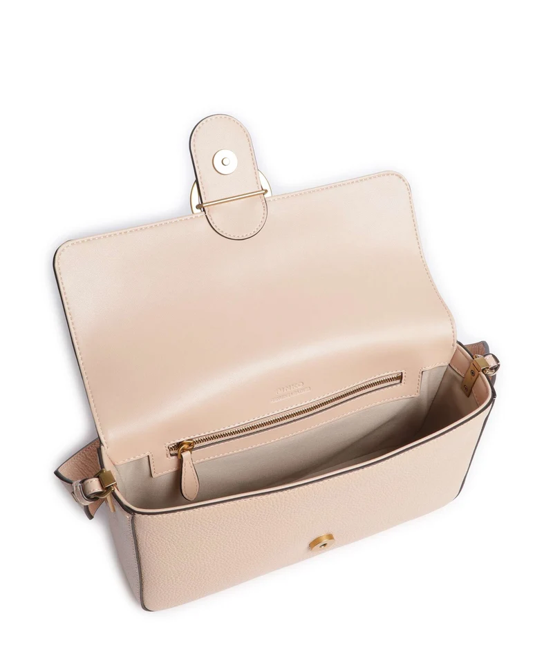 Pinko Love One Classic Slouchy Bolso de hombro light pink/antique gold