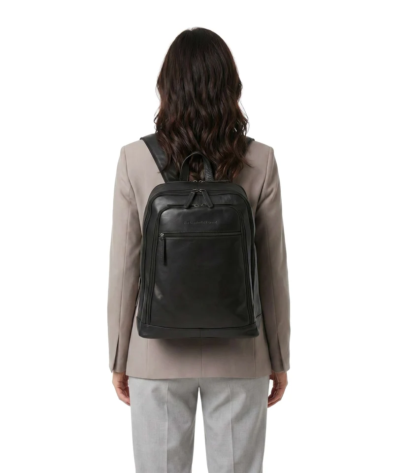 The Chesterfield Brand Wax Pull Up Cow Detroit Mochila black