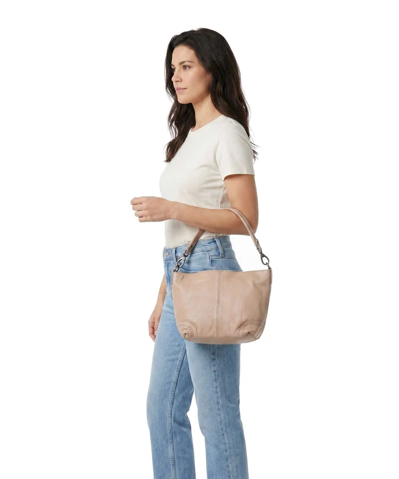 The Chesterfield Brand Washed Waxed Cow Lucy Bolso de hombro beige