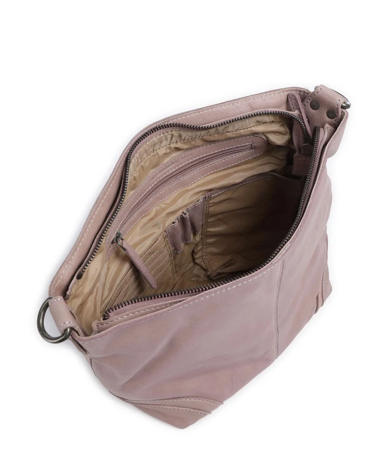 The Chesterfield Brand Washed Waxed Cow Lucy Bolso de hombro lavender lilac