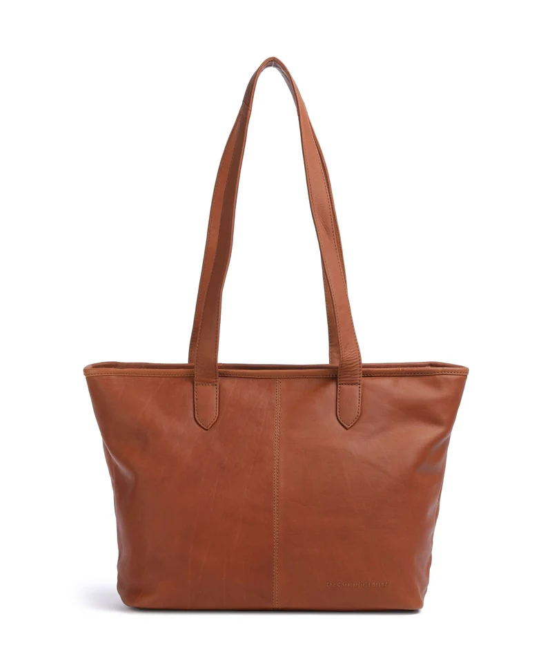 The Chesterfield Brand Wax Pull Up Cow Monza Bolsa shopping cognac