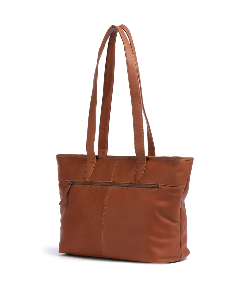 The Chesterfield Brand Wax Pull Up Cow Monza Bolsa shopping cognac