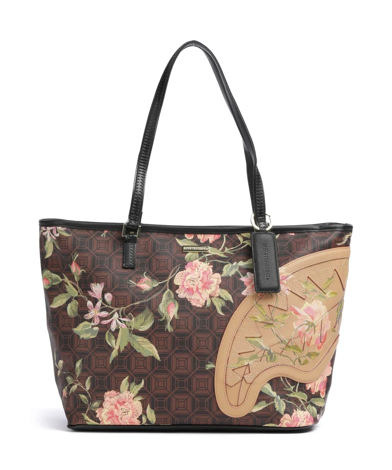 Sprayground AI Henny Floral Bolsa shopping brown