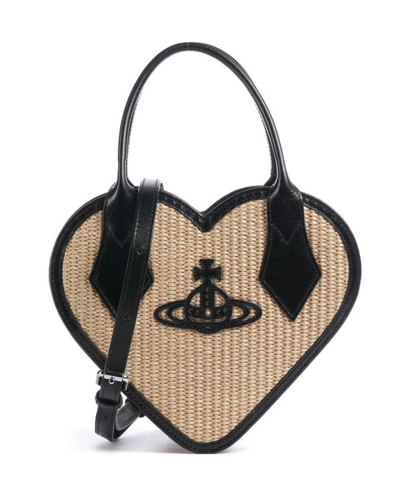 Vivienne Westwood Josephine Heart Bolso de mano natural