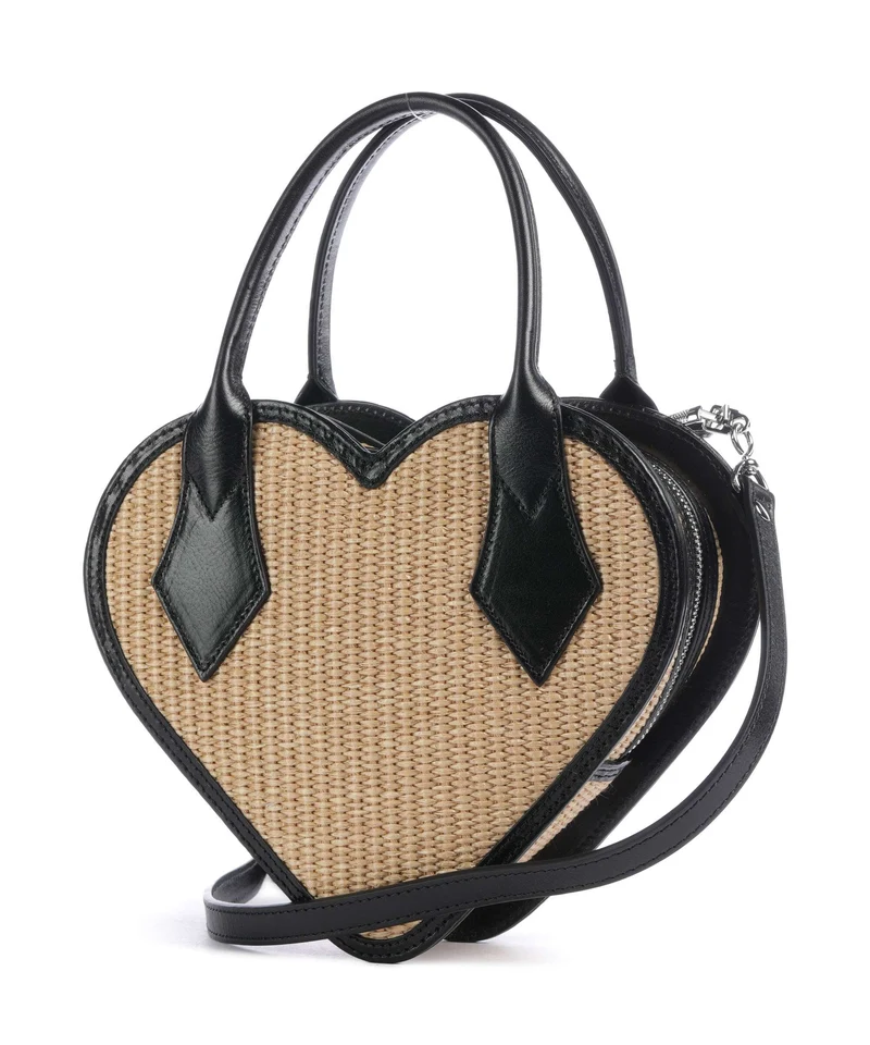 Vivienne Westwood Josephine Heart Bolso de mano natural