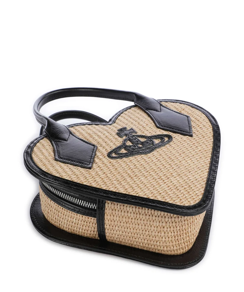 Vivienne Westwood Josephine Heart Bolso de mano natural