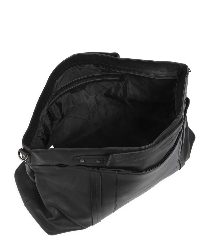 The Chesterfield Brand Wax Pull Up Cow Mark Bolsa de fin de semana black