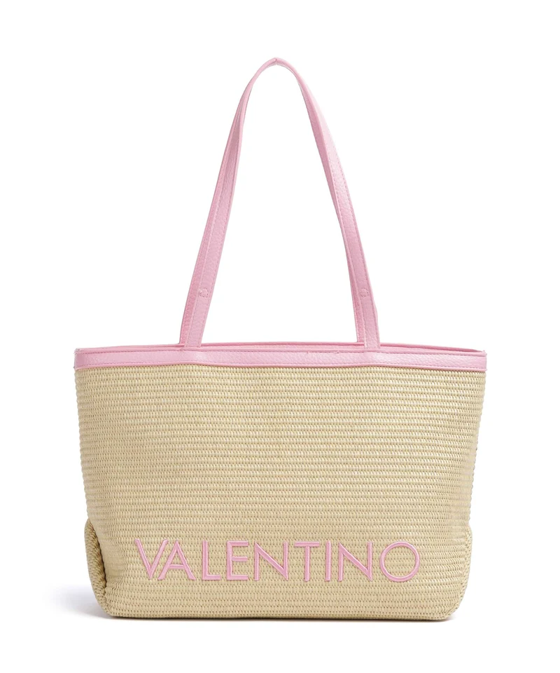 Valentino Bags Maiam Bolsa shopping naturale/rosa