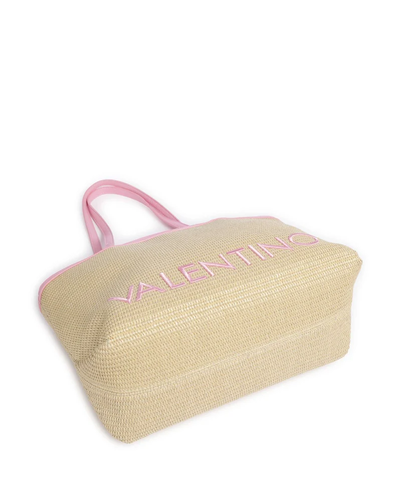 Valentino Bags Maiam Bolsa shopping naturale/rosa