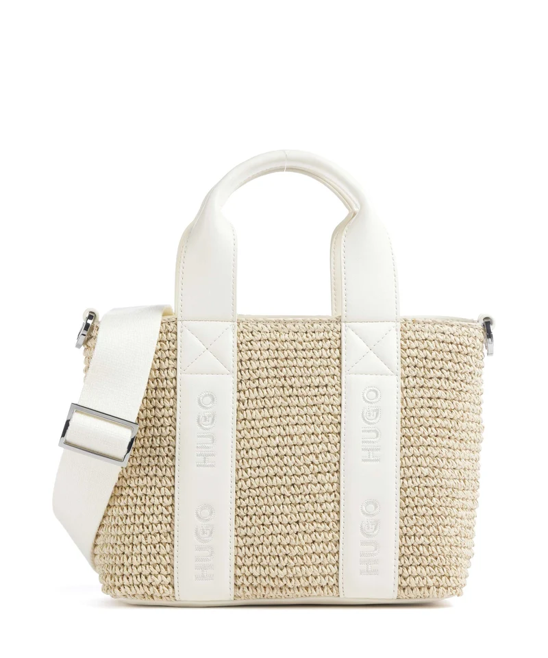 Hugo Becky Mini Bolso de mano open white