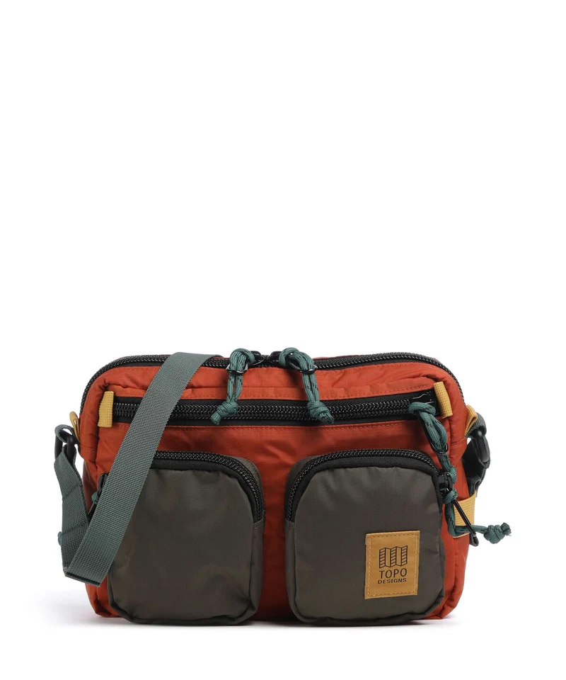 Topo Designs Block Bandolera woodland/terracotta