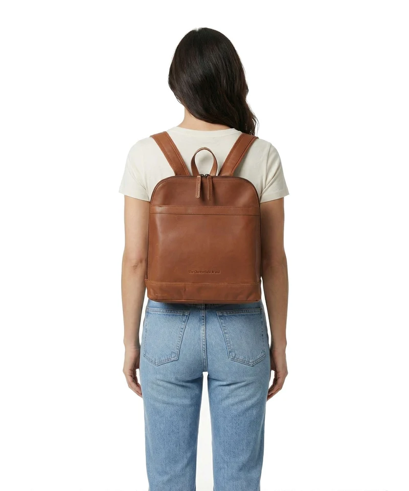 The Chesterfield Brand Wax Pull Up Cow Tigris Mochila cognac