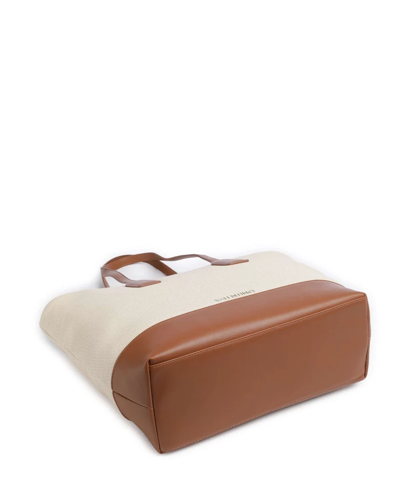 Valentino Bags Atena Re Bolsa shopping naturale/cuoio