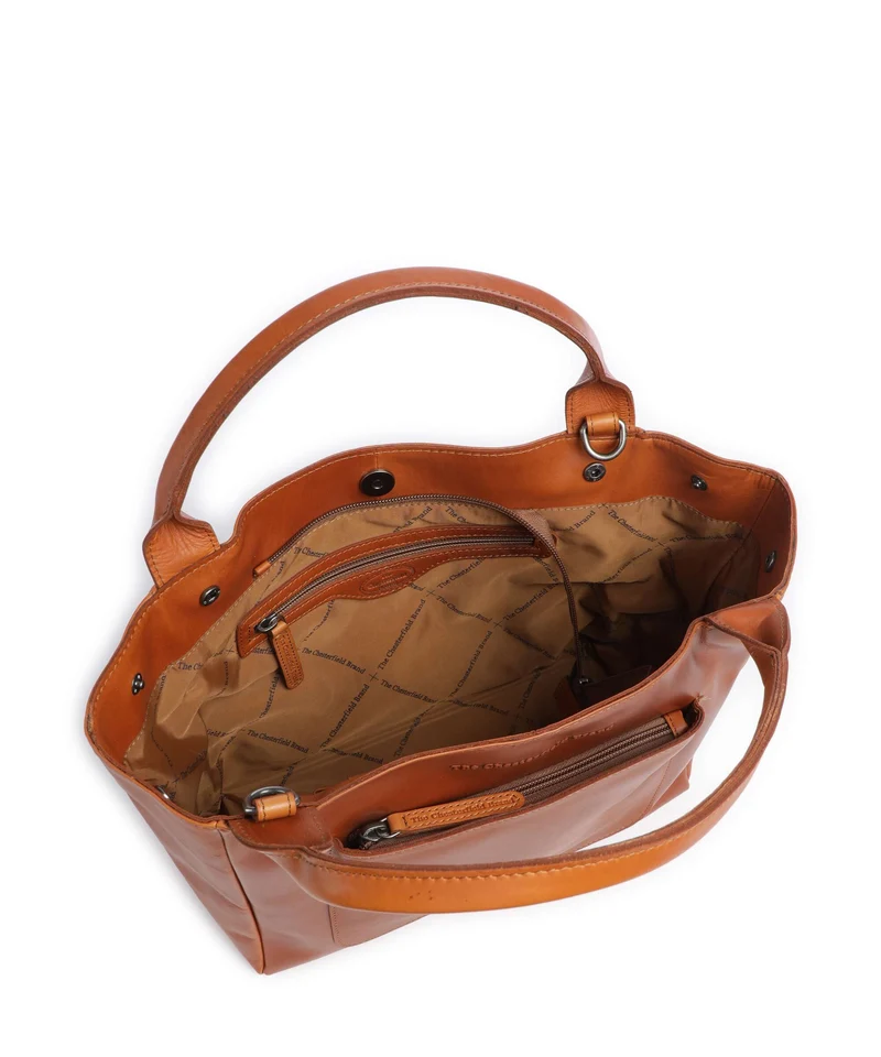 The Chesterfield Brand Wax Pull Up Cow Tenara Bolso de hombro cognac