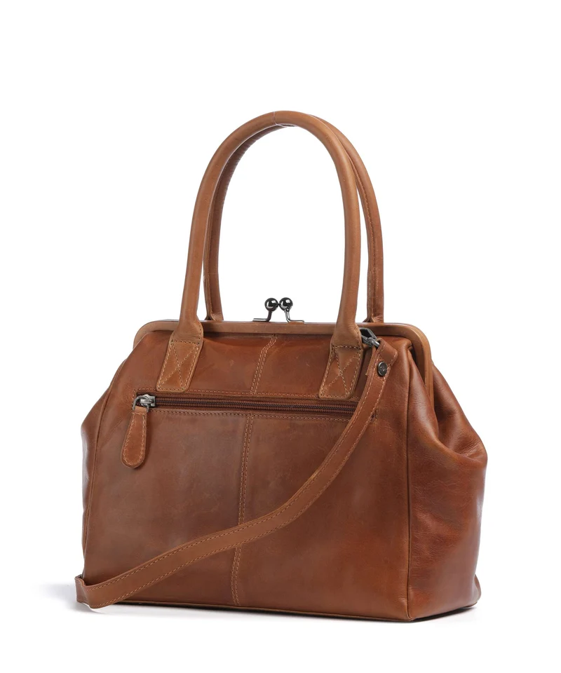 The Chesterfield Brand Wax Pull Up Cow Dorin Bolso de hombro cognac