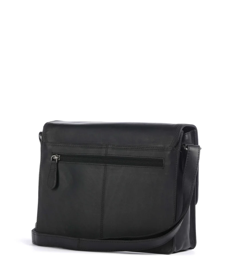 The Chesterfield Brand Wax Pull Up Cow Lunor Bolso de hombro black
