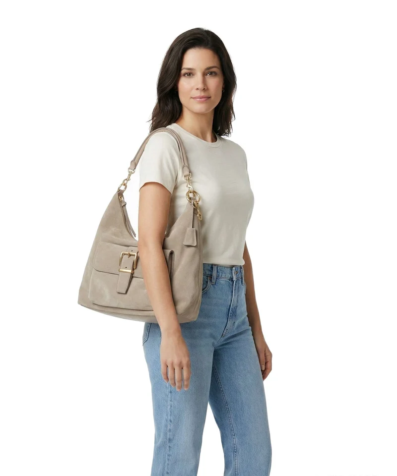 Marc O'Polo Caamu M Bolso de hobo earthy taupe