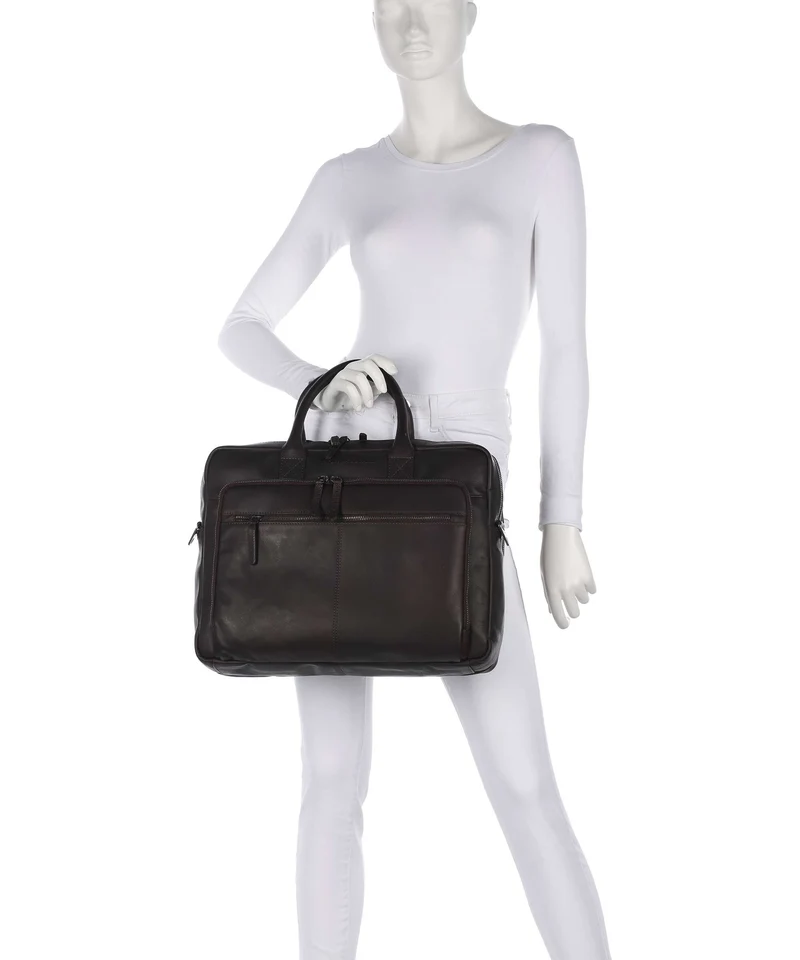 The Chesterfield Brand Wax Pull Up Cow Tacama Bolso para portátil brown