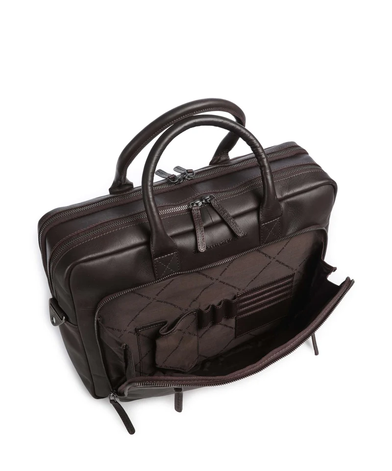 The Chesterfield Brand Wax Pull Up Cow Tacama Bolso para portátil brown